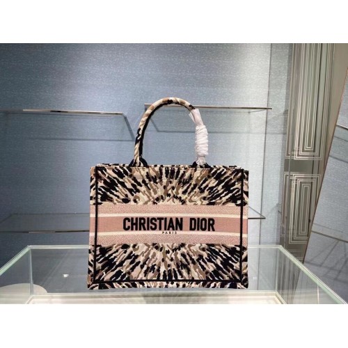 DIOR MAŁA TORBA NA KSIĄŻKI DIOR Wielokolorowy krawat Dior Haft C1296-2