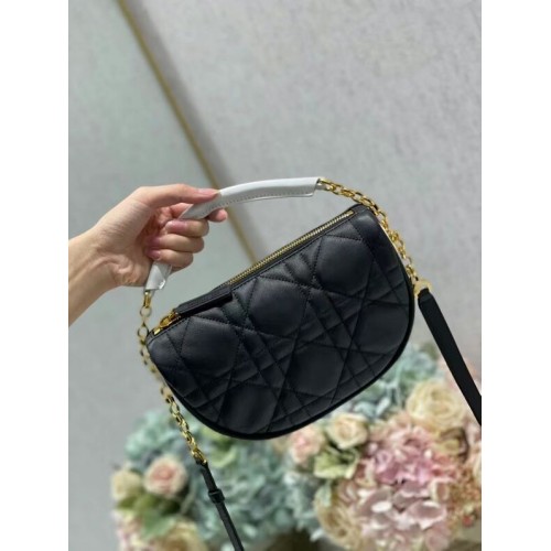 Torba na ramię DIOR Cannage Lambskin C0617 czarna
