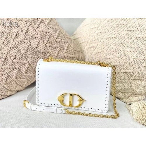 Dior 30 MONTAIGNE BAG skóra cielęca M9207 biała