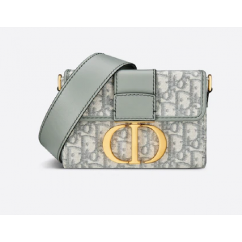 Dior 30 MONTAIGNE BOX BAG Oblique Jacquard M9204UT Szary
