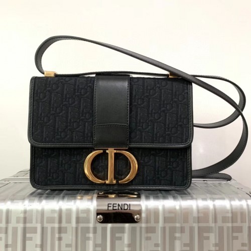 Dior 30 MONTAIGNE CANVAS BAG C9203 czarny