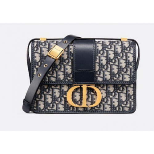 Dior 30 MONTAIGNE DIOR OBLIQUE BAG M9203 niebieski