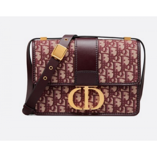 Dior 30 MONTAIGNE DIOR OBLIQUE BAG M9203 bordowy