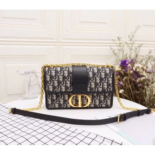 Dior 30 MONTAIGNE DIOR OBLIQUE BAG M9204 niebieski