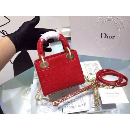 Dior Cannage Nano Lady Bag Original Leather CD3891 red