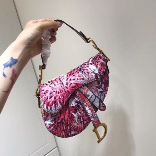 Dior GEBORDUURDE MAŁE SIODŁO-TAS AD0157
