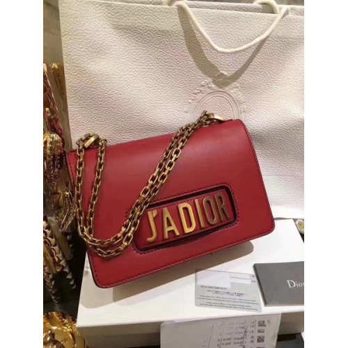 Dior JADIOR Flap Bag skóra cielęca CD9002 czerwony