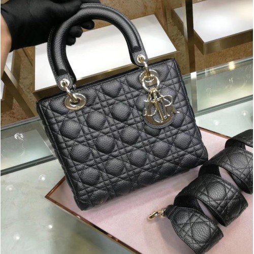 Dior LADY DIOR TOREBKA ZE SKÓRY CIELĘCEJ M0575 czarna