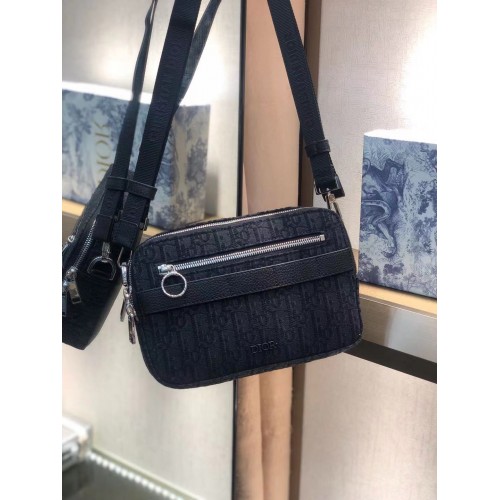 Torba na ramię Dior Oblique Canvas 5569 CZARNA