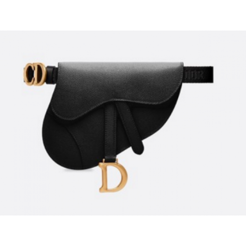 Dior SADDLE-CLUTCH VAN KALFSLEEER S5632C czarny