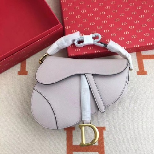 Dior SADDLE-TAS VAN KALFSLEER M0446C jasny fiolet