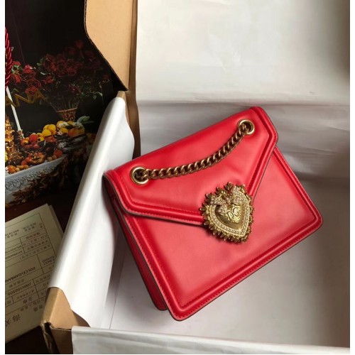 Dolce Gabbana skóra cielęca 4046 czerwona