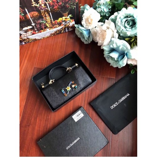 Dolce Gabbana Torebki ze skóry cielęcej 1126 Czarne