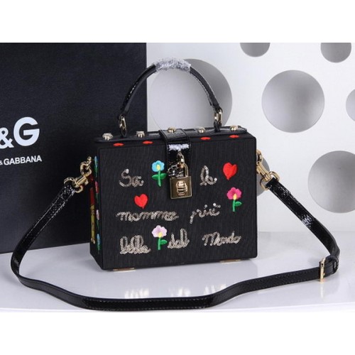 Dolce Gabbana Family Patch DOLCE BOX Bag DG4190 Czarny
