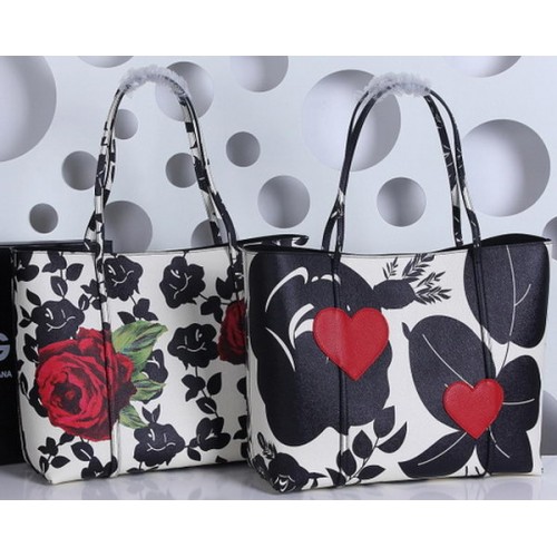 Dolce Gabbana Średnia skórzana torba Chrysanthemum DG4161