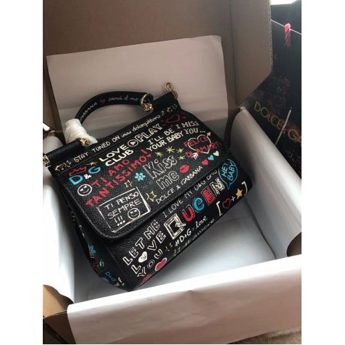 Dolce Gabbana SICILY Torba ze skóry cielęcej 4136-16