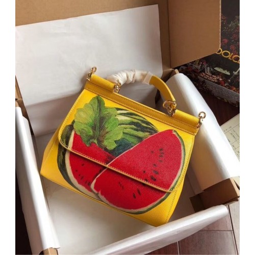 Dolce Gabbana SICILY Torba ze skóry cielęcej 4136-21