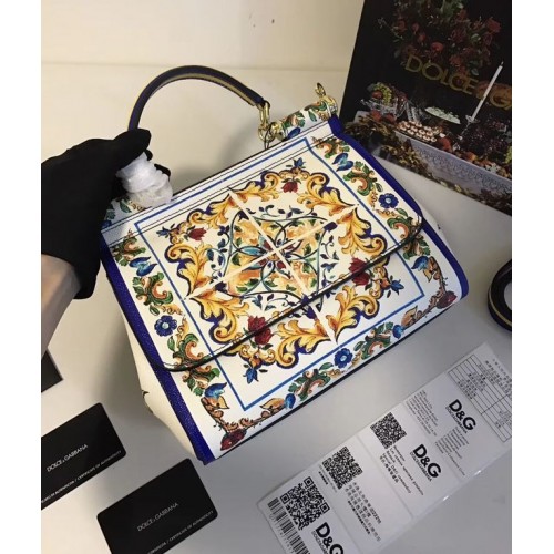 Dolce Gabbana SICILY Torba ze skóry cielęcej 4136-25