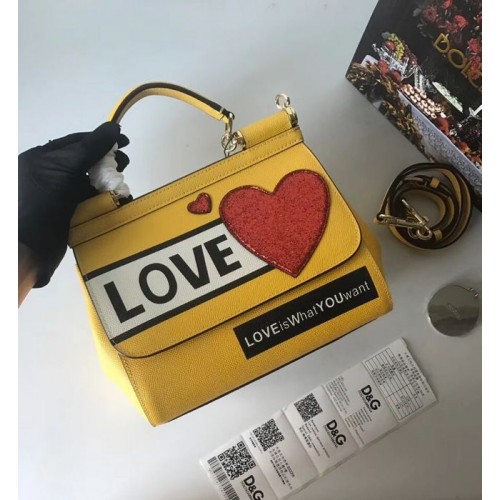 Dolce Gabbana SICILY Torba ze skóry cielęcej 4136-26