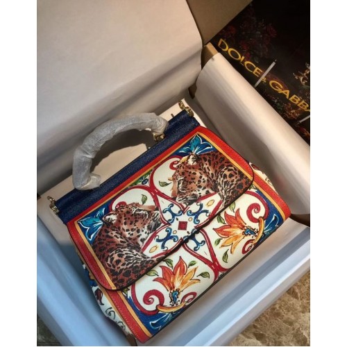 Dolce Gabbana SICILY Torba ze skóry cielęcej 4136-7