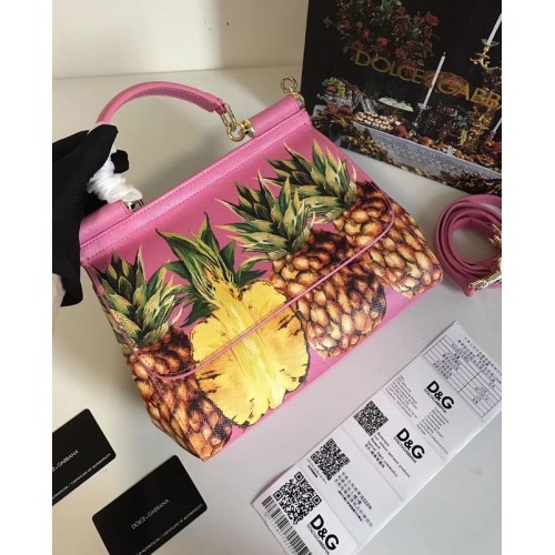 Dolce Gabbana SICILY Torba ze skóry cielęcej 4136-8