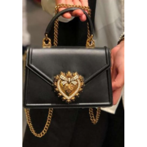 Dolce Gabbana SICILY Bag skóra cielęca 4155 czarny