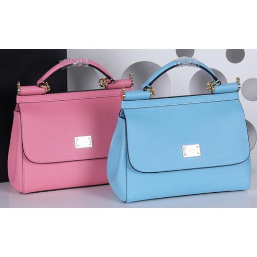 Dolce Gabbana SICILY Torba typu tote ze skóry cielęcej BB4136