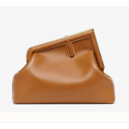 Torba skórzana FENDI FIRST MEDIUM 8BP127AB brązowa