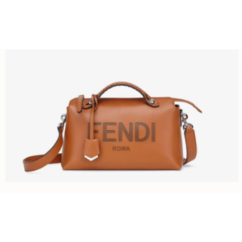 FENDI MEDIUM BY THE WAY skórzana torebka Boston 8BL146A brązowa