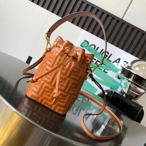 Fendi Mon Tresor Leather Mini-Bag 8BS010 Brown
