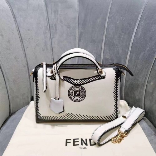 Oryginalna skórzana torba FENDI FD6588 biała