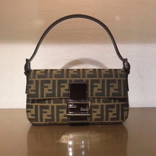 FENDI Vintage BAGUETTE Torba na ramię 83018 Brązowa