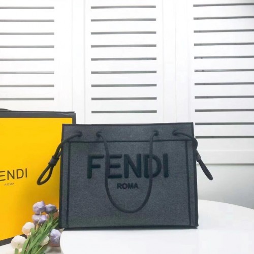 Torba płócienna FENDI F6501 Ciemnoszara