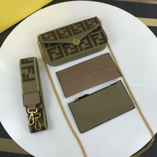 Torba materiałowa FENDI F1230 zielona