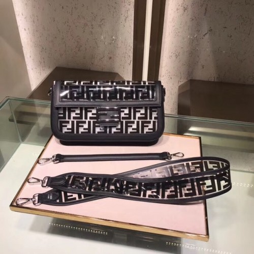 Fendi BAGUETTE MINI PU torba typu tote bag 8BS018 czarna