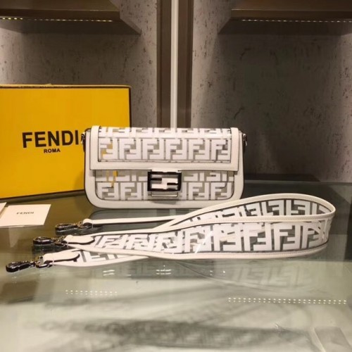 Fendi BAGUETTE MINI PU torba typu tote bag 8BS018 biała