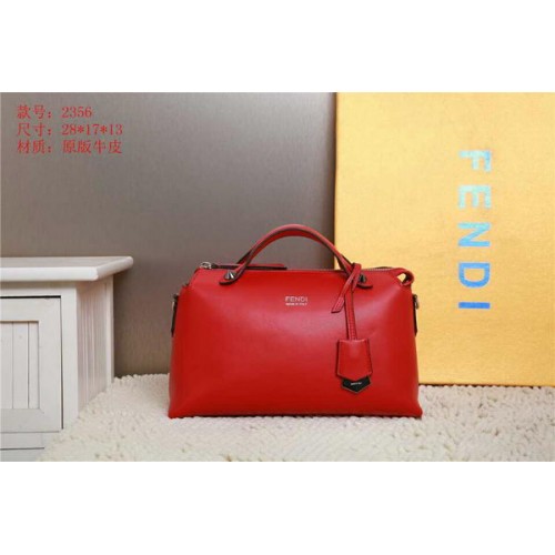 Torba Fendi BY THE WAY ze skóry cielęcej FD2356 w kolorze czerwonym