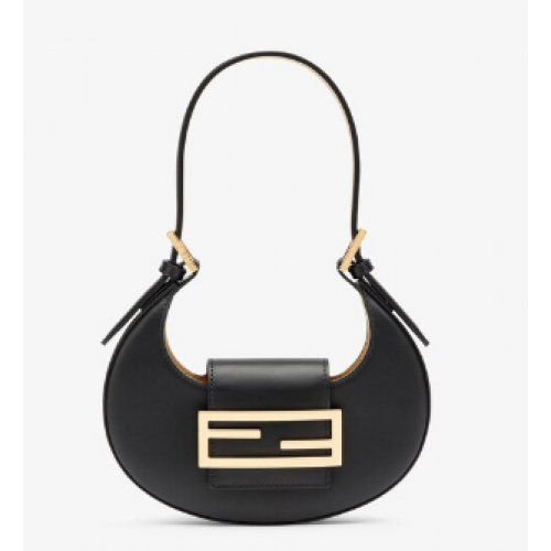 Fendi Cookie czarna skórzana mini torebka 8BS065A