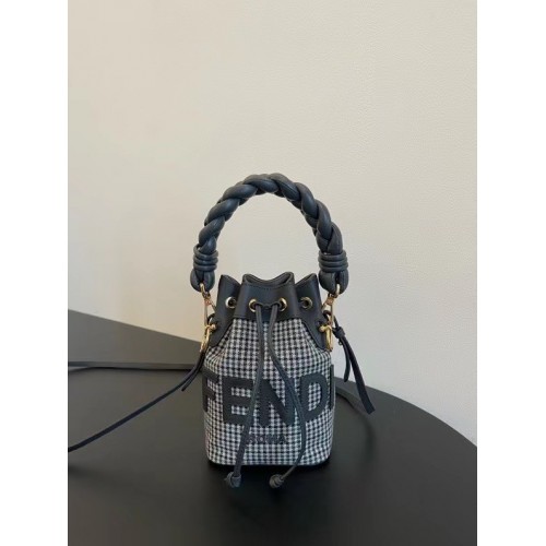 Fendi MON TRESOR mini-bag 8BS010A3 black&white