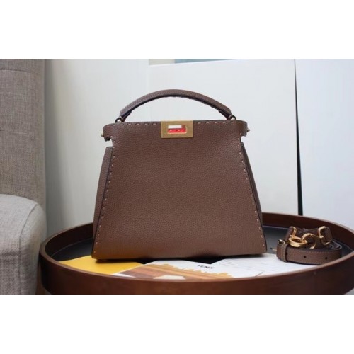 Fendi ISEEU MEDIUM skórzana torba 70192 Khaki