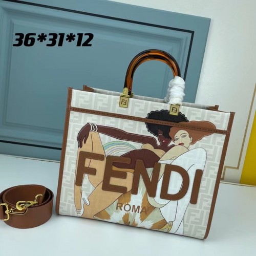 Torba na zakupy Fendi Tote Fabric Graffiti Print 0002