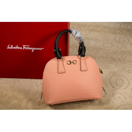 Torba Ferragamo Double Gancio Tote Bag 21E703 w kolorze ciemnoróżowym
