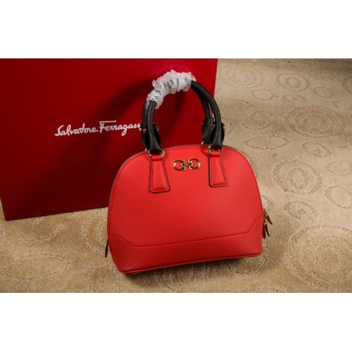 Torba Ferragamo Medium Double Gancio Tote Bag 21E703 Red