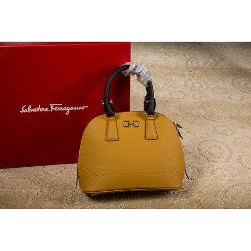 Torba Ferragamo Medium Double Gancio Tote Bag 21E703 Yellow