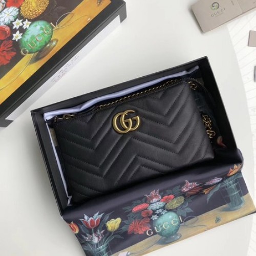 Torebka Gucci GG Marmont mini Chain Bag 443447 Czarna