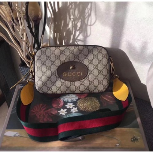Torba listonoszka Gucci GG Supreme 476466 brązowa