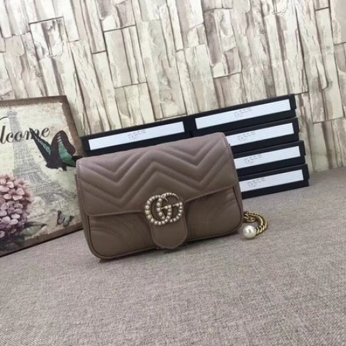 Gucci GG Marmont matelase Mini Bag 476809 Pink