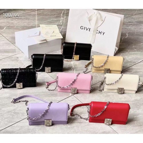 GIVENCHY Oryginalna skórzana torba na ramię z łańcuszkiem 1864
