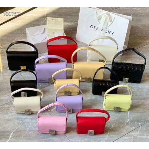 GIVENCHY Oryginalna skórzana torba na ramię 1863 Czarna