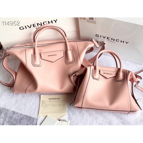 GIVENCHY Oryginalna skórzana torba na ramię 63188 różowa